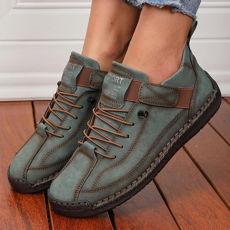 Women's Retro British Style Boots | Mid-Height Non-Slip Ankle Boots | Luxurious Design Work Shoes