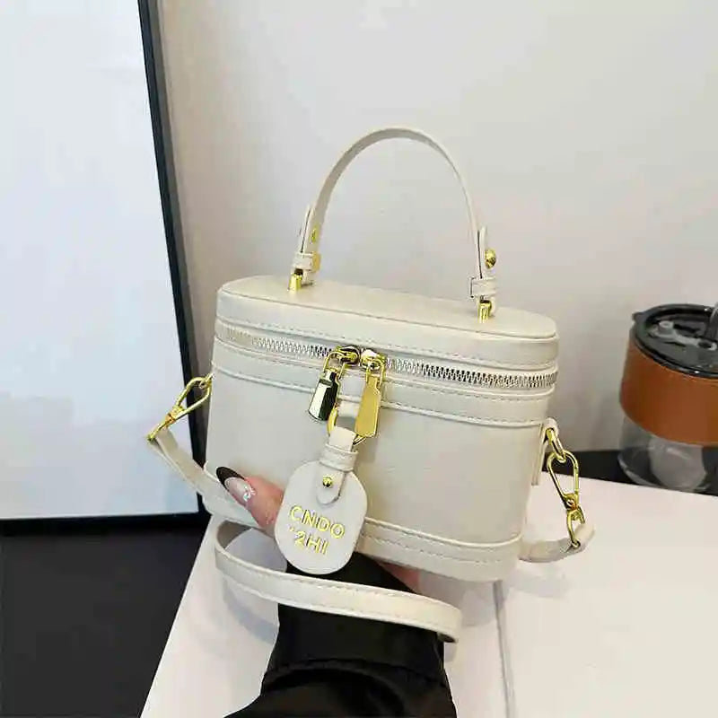 Look for it here Beige / Mini(Max Length<20cm) C-Faux Leather Bucket Bag - Trendy Style