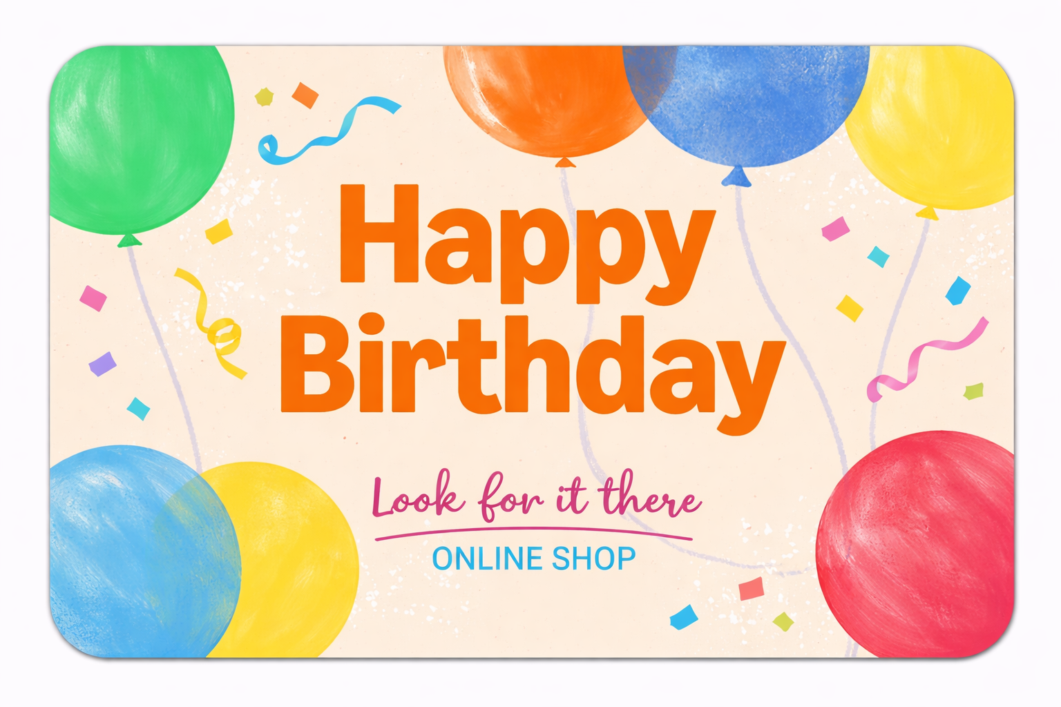 Look for it Here eGift Card | Look for it Here Design, Digital Delivery