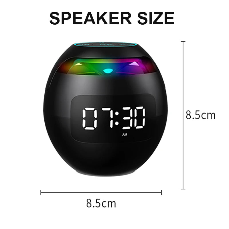 Bluetooth Speaker with Alarm Clock and LED Display