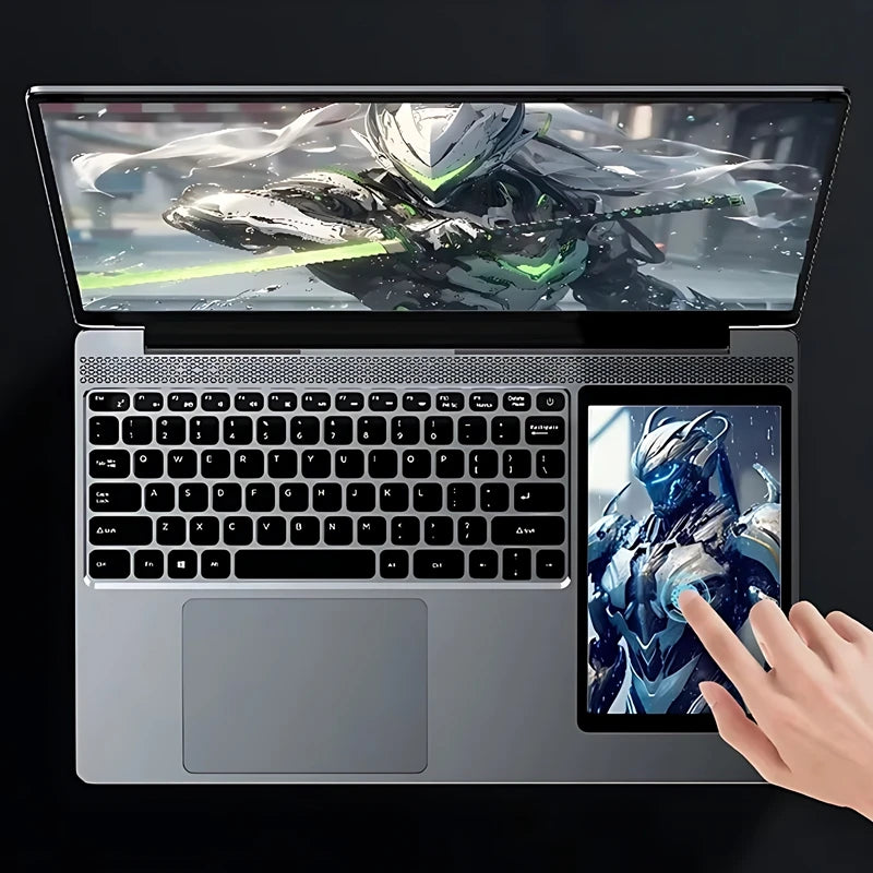 Dual Screen Laptop (15.6" + 7") - 32GB RAM, DS156 CPU