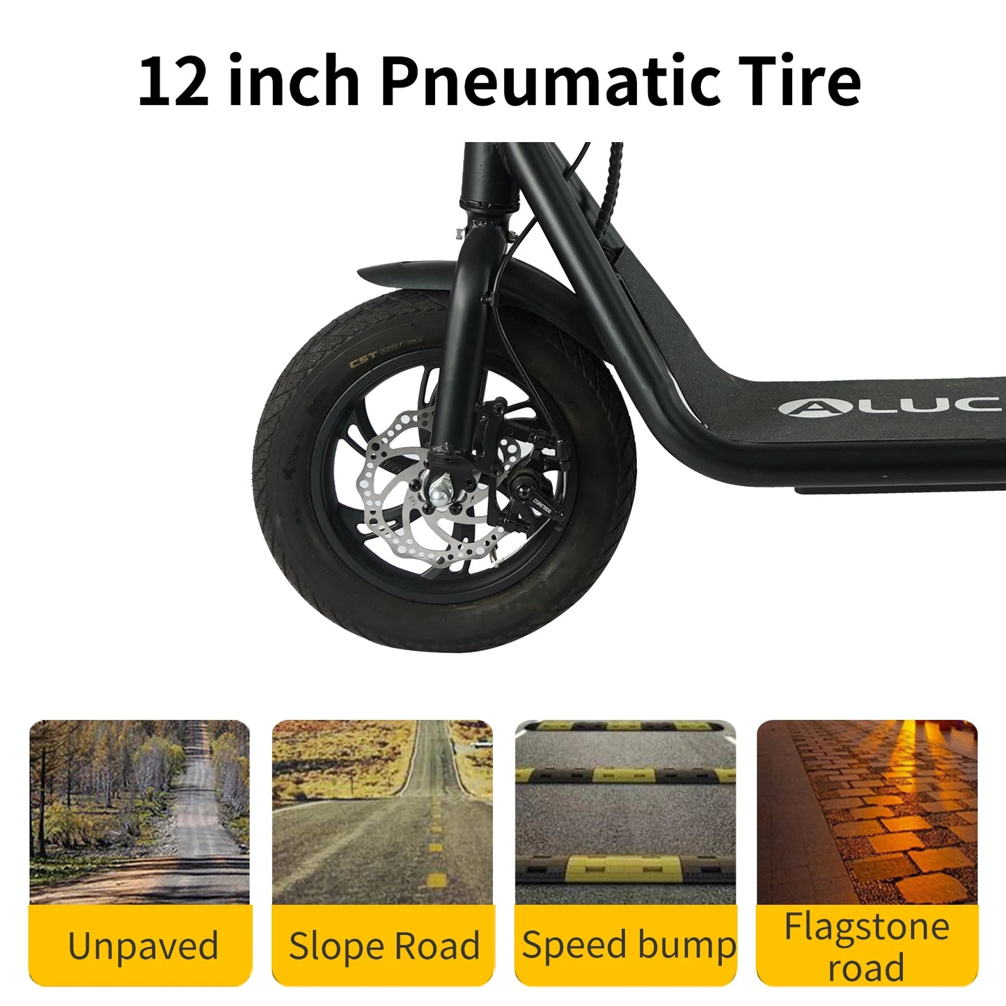Urban electric bike with rear basket