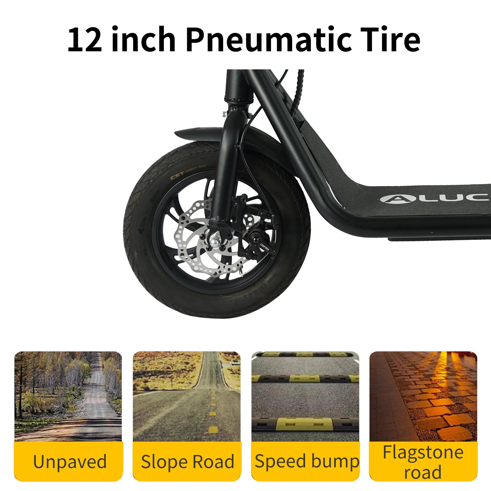 Urban electric bike with rear basket