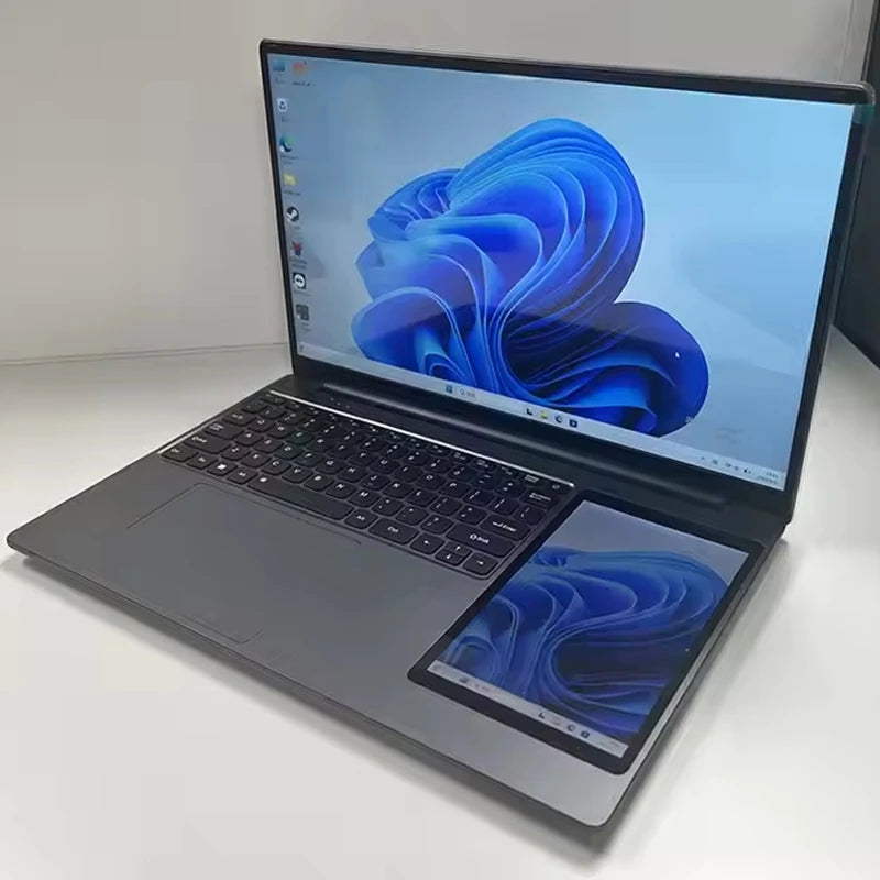 Dual Screen Laptop (15.6" + 7") - 32GB RAM, DS156 CPU