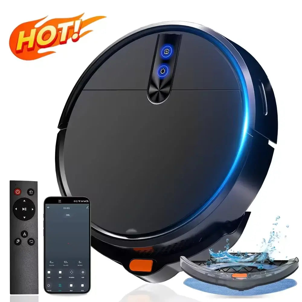Smart robot vacuum with WiFi control