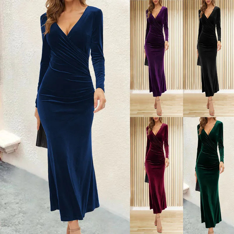 Long Velvet Dress