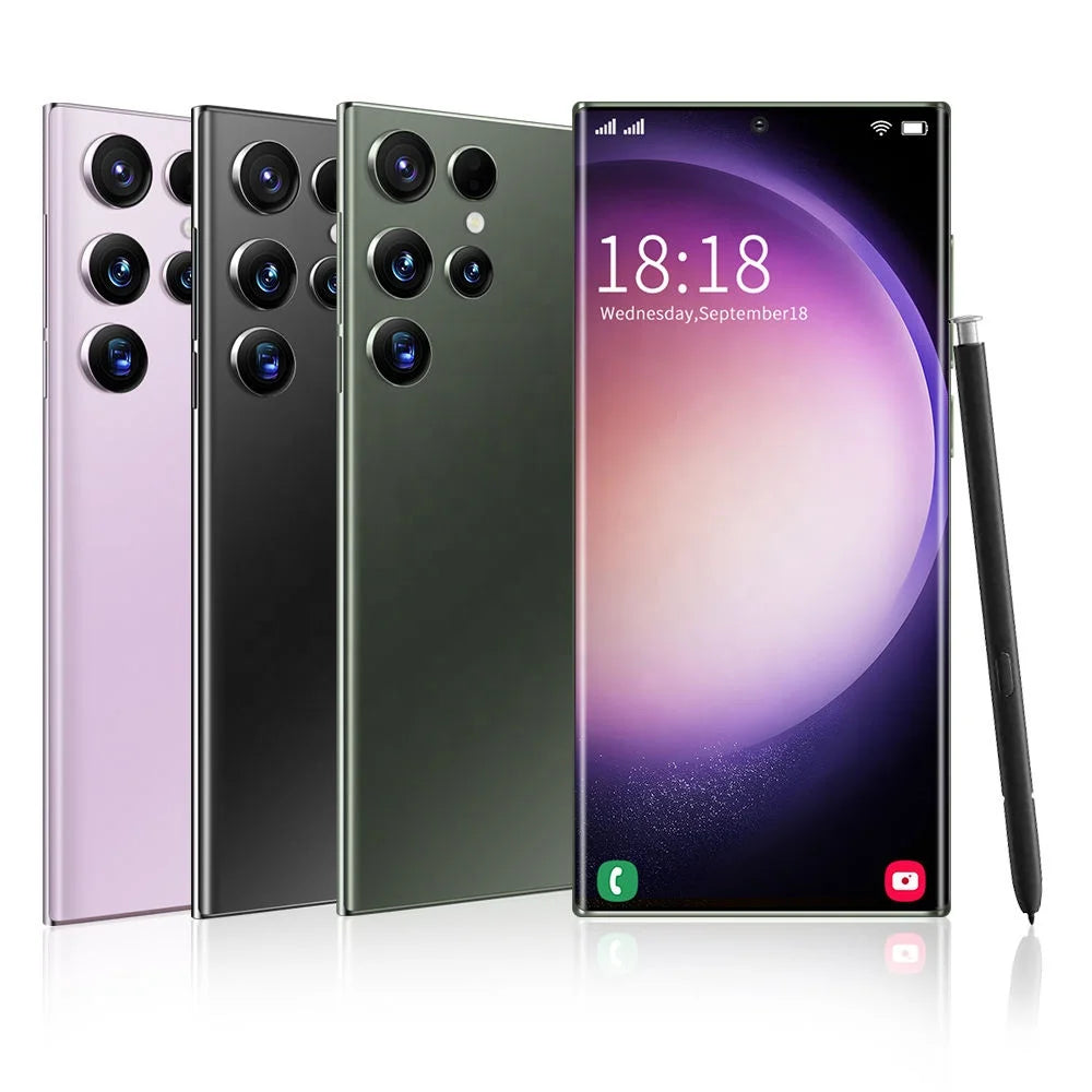 Android Smartphone S23 Ultra 5G - 6.8" Screen, 200MP Camera, Expandable Memory