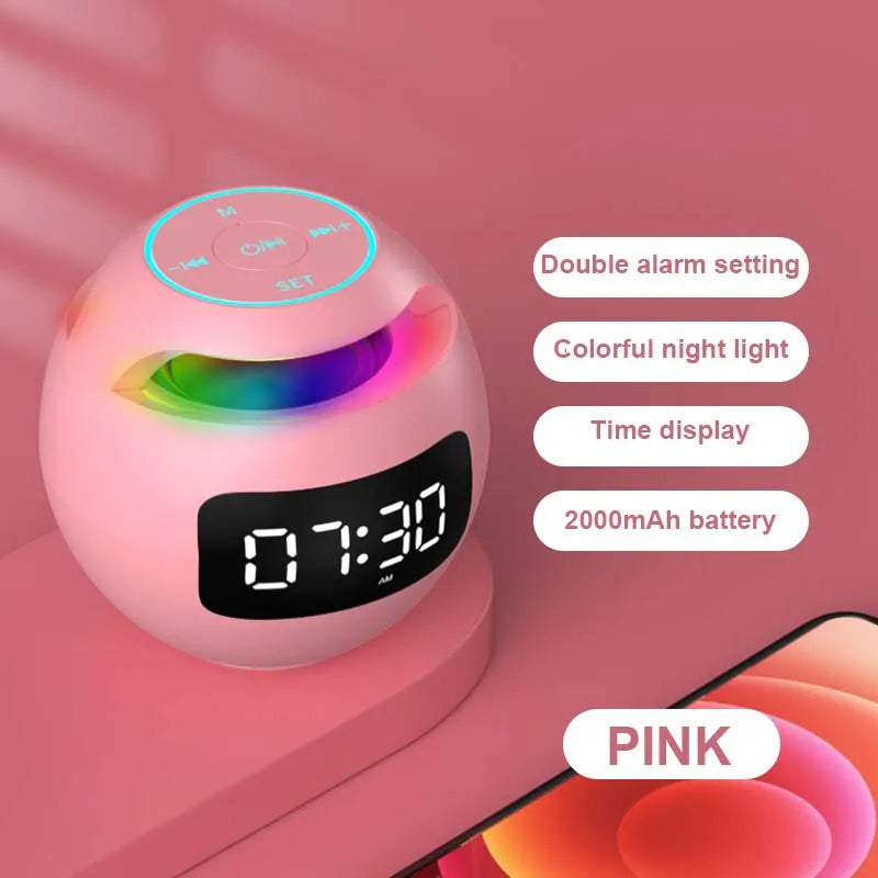 Bluetooth Speaker with Alarm Clock and LED Display