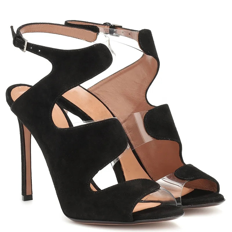 Transparent Heeled Sandals