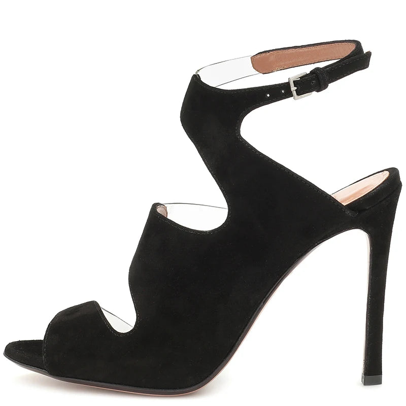 Transparent Heeled Sandals