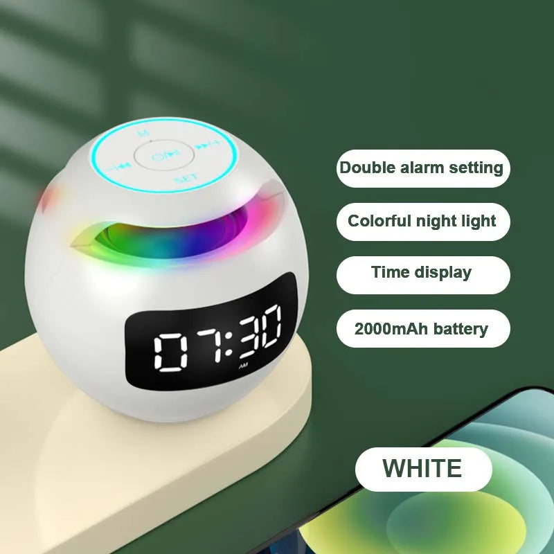 Bluetooth Speaker with Alarm Clock and LED Display