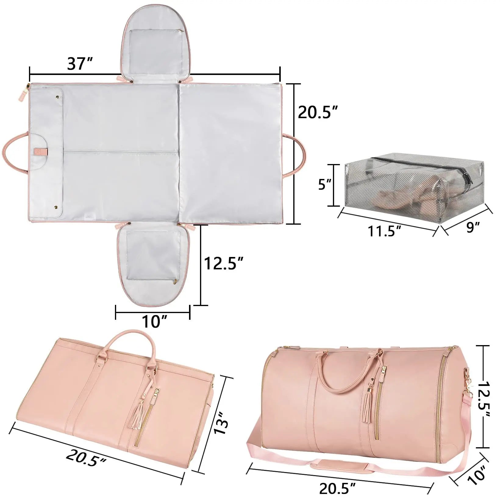 Waterproof duffle bag for women