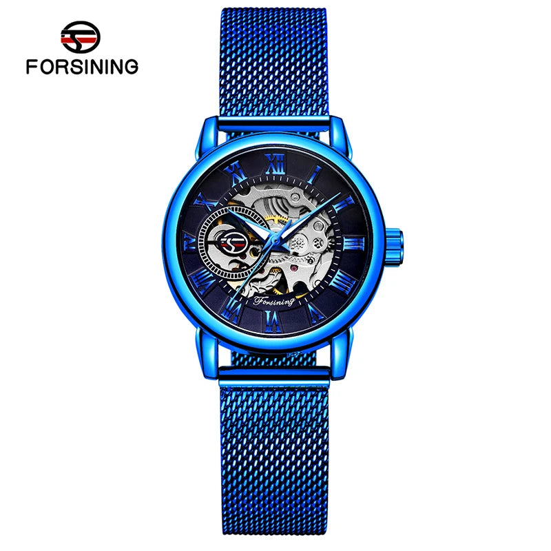 Fashion Women's Automatic Mesh Strap Watch
