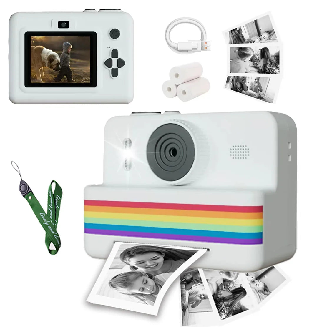 Instant Camera for Kids | Portable Thermal Printer | 2.8" Screen