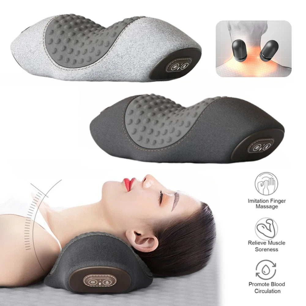 Electric Cervical Pillow with Heat and Massage