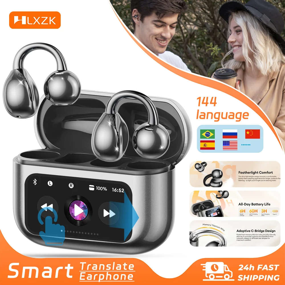 AI translator earbuds Bluetooth 5.4