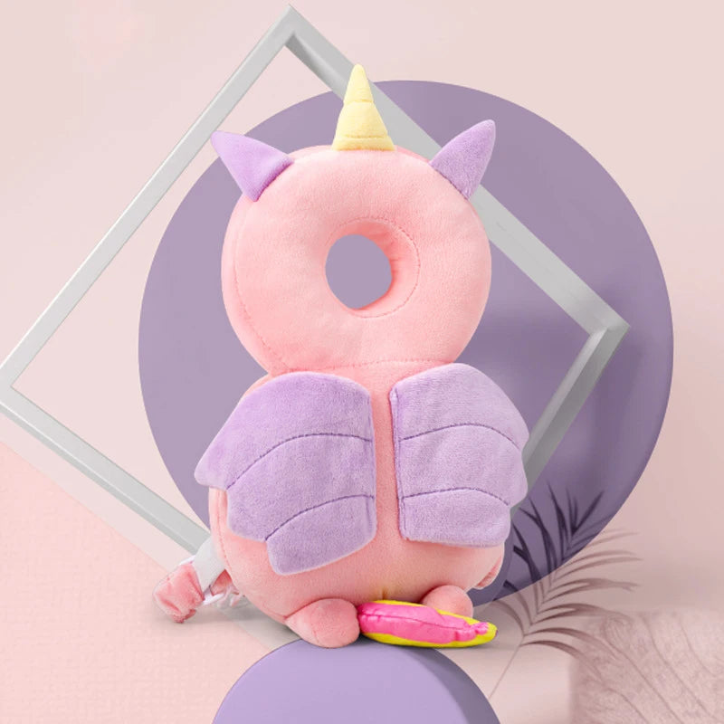 Toddler Head Protector (1-3T) | Anti-Bump Safety Pillow | Padded Backpack Headgear for Babies & Kids | Cartoon Design