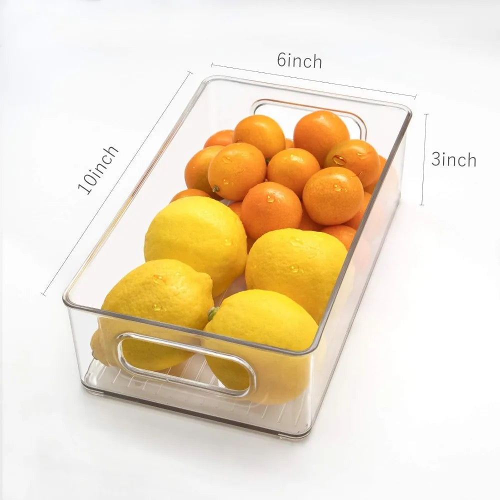 Clear Storage Organizers | Stackable Pantry Bins