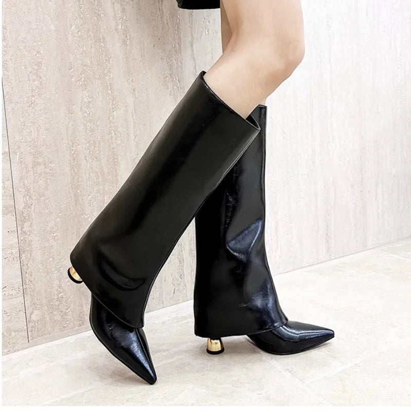 Women's High Heel Boots | Pointed Toe and Knee-High Style | Winter 2026 Collection, Luxury Design