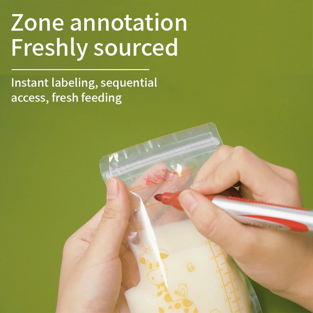Breastmilk storage bags BPA free