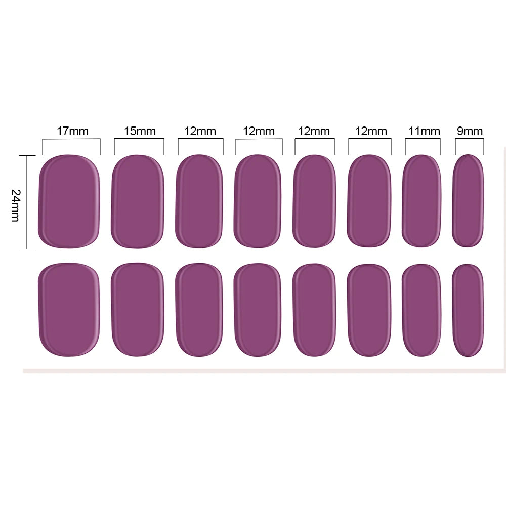 Semi-Cured Gel Nail Wraps with French Tips, Long Lasting for Nail Art & Extensions