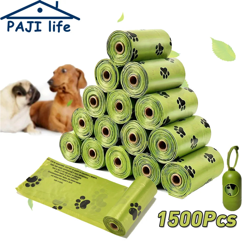 Biodegradable Dog Poop Bags (Large Pack) | Leakproof, with Dispenser, for Cats, Outdoor Cleaning