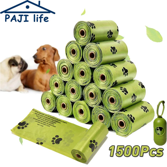Biodegradable Dog Poop Bags (Large Pack) | Leakproof, with Dispenser, for Cats, Outdoor Cleaning