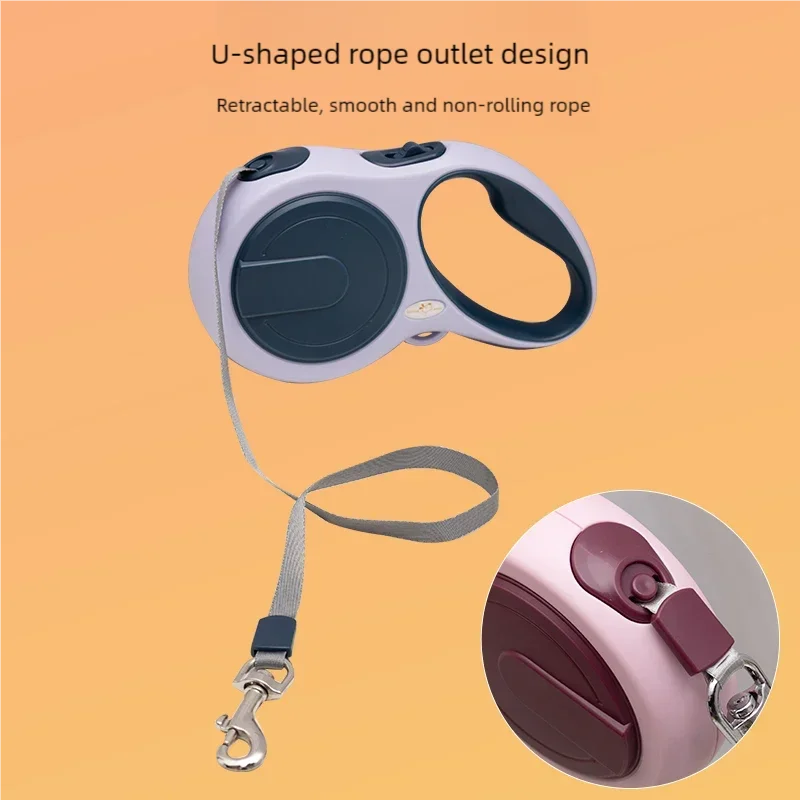 Small/Medium Dog Leash | Retractable, Adjustable, Durable Nylon, for Walking, Hiking, for Bulldogs and Mixed Breeds
