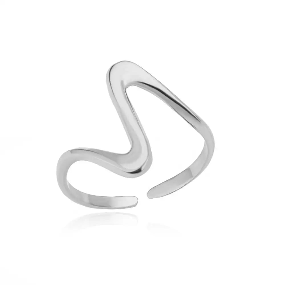 Stainless Steel Ring. Gold Finish. Classic Luxury Design