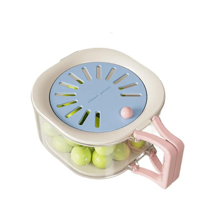 2-in-1 Double Layer Fruit Washing Basket with Lid