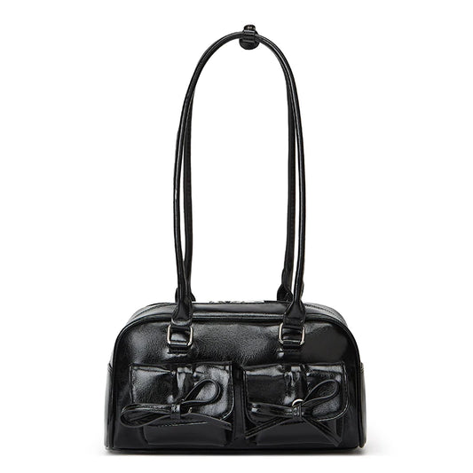 Ballet Style Shoulder Bag with Bow