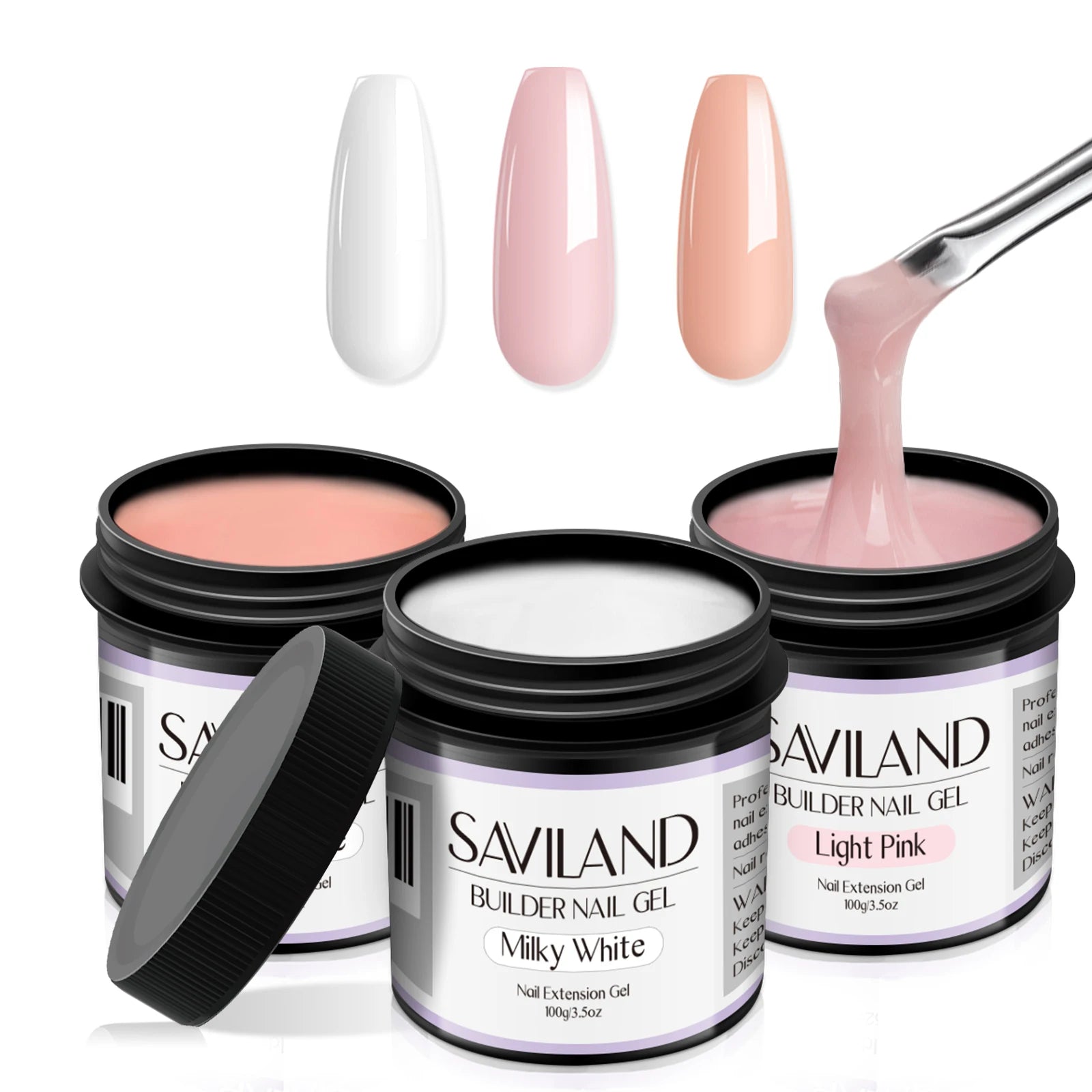 100g Builder Gel for Nail Extensions, Removable UV/LED Builder Gel, Nail Art and Manicure