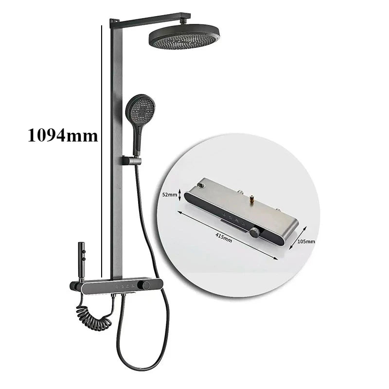 Smart 4-in-1 Shower System with Temperature
