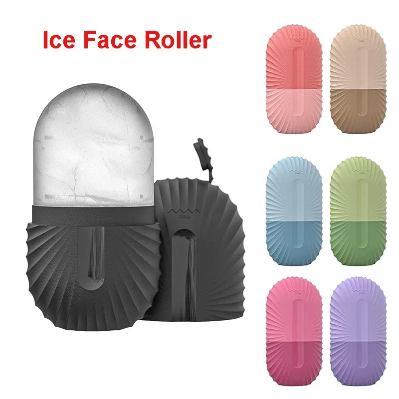 Ice Facial Roller and Silicone Mold, Cryogenic Beauty Massage to Reduce Pores, De-puff Eyes and Rejuvenate Skin