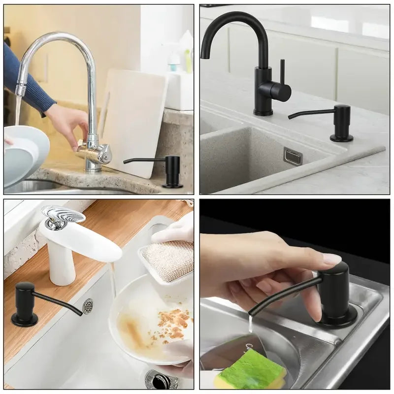 Kitchen sink soap dispenser stainless steel