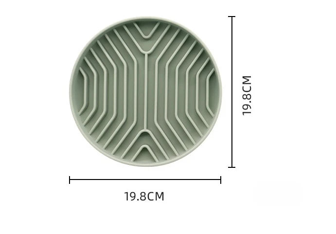 Pet Slow Feeder Bowl | Anti-Choke Anti-Vomit for Dogs Cats | Non-Slip Silicone Mat for Fast Eaters