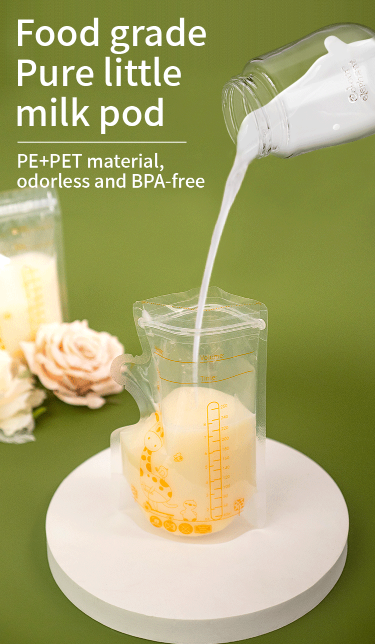 Breastmilk storage bags BPA free