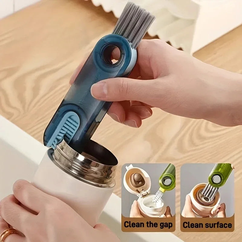 Multifunctional U-Shaped Brush for Cups, Thermal Bottles and Thermos Lids, Deep Cleaning Tool for Kitchen