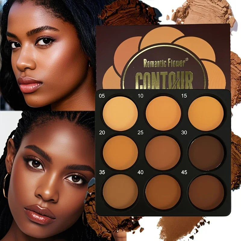 Multipurpose 9-Color Palette - Contour, Concealer and Eyeshadow