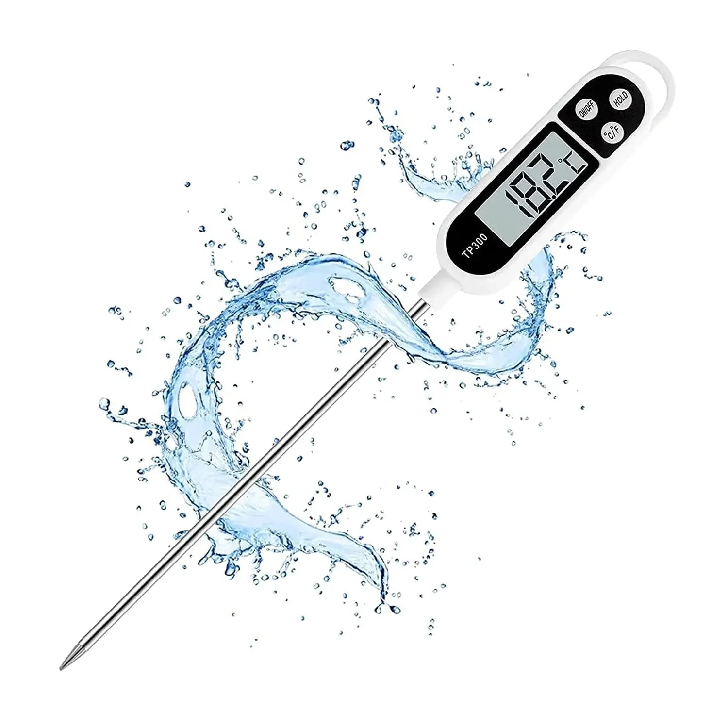 Digital kitchen thermometer with probe