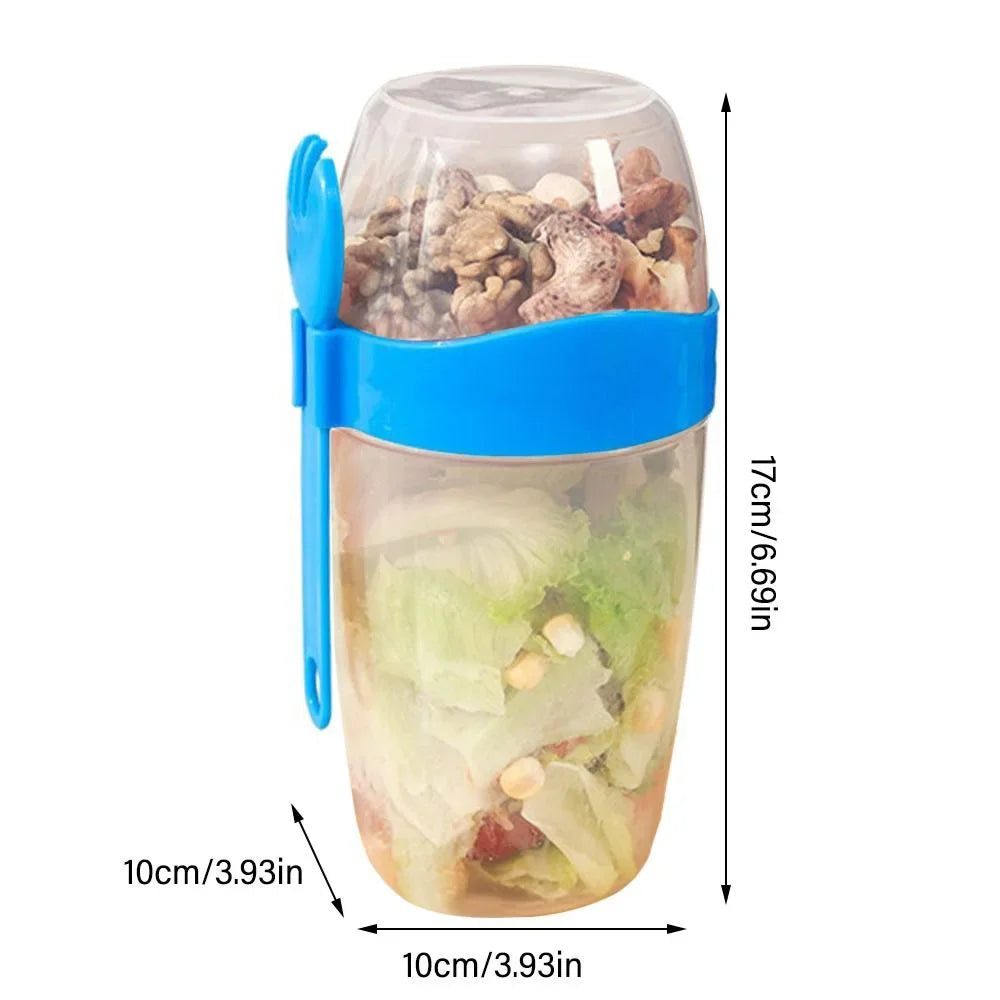Portable and Multipurpose Airtight Two-Tier Food Container
