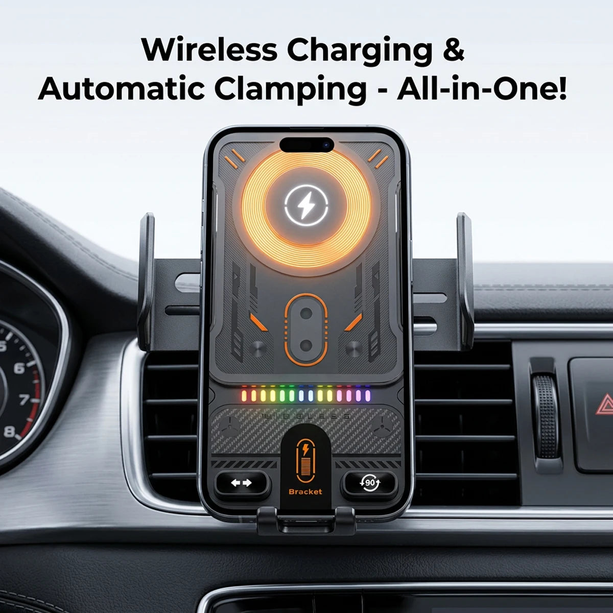 MagSafe wireless car mount charger