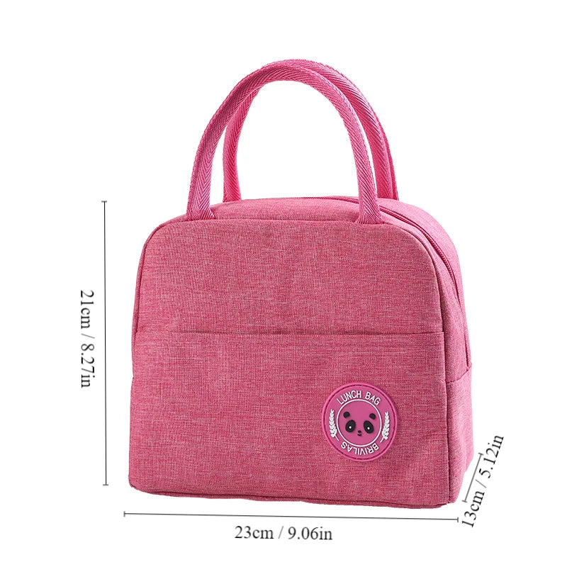 Insulated Bento Lunch Bag with Aluminum Foil Lining