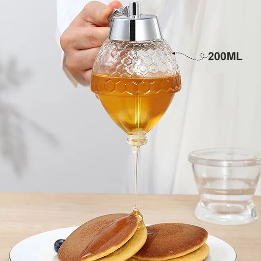 Honey Dispenser with Pressure, Plastic Bottle with Bottom Outlet