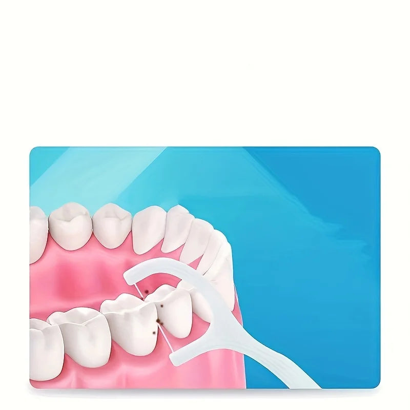 Deep Cleaning Dental Floss Picks, Portable & Disposable for Travel 50pcs