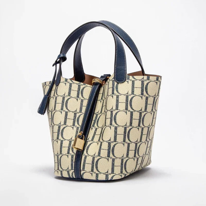 Large Capacity Women's Handbag, Work and Travel Tote Bag, Stylish Shoulder Bag with Monogram Design and Premium Texture