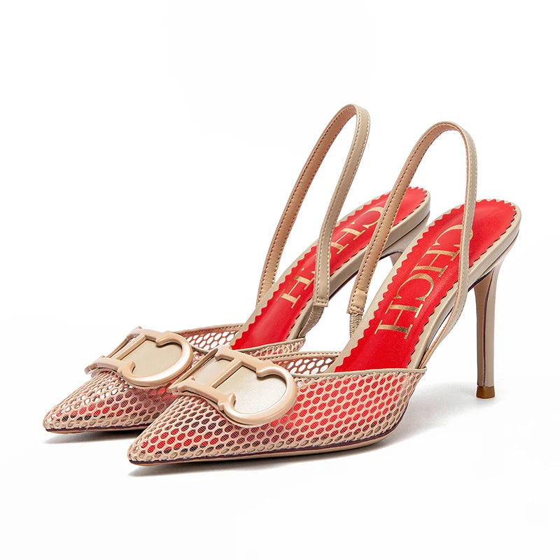 Women's Breathable Mesh Sandals | Comfortable 9cm Office Sandals