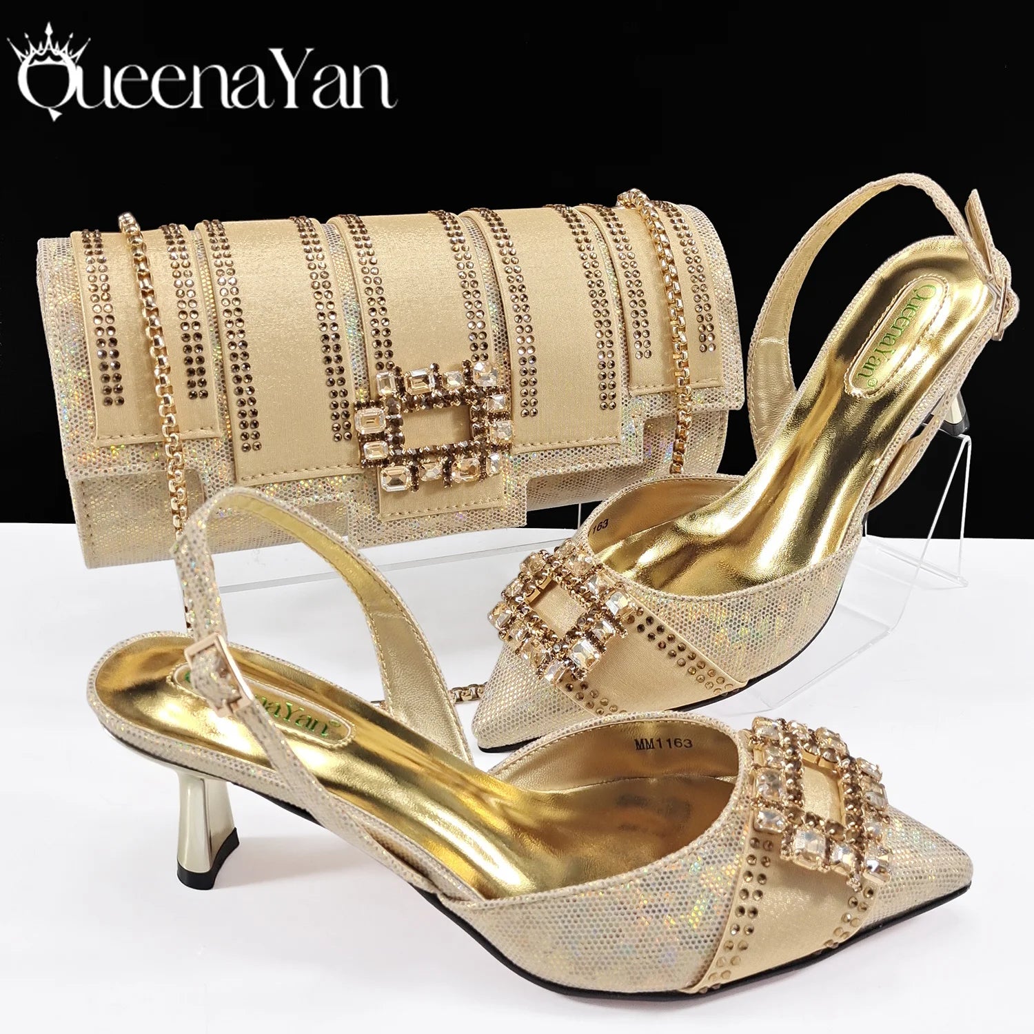 Women Evening Shoe and Handbag Set | Italian Design