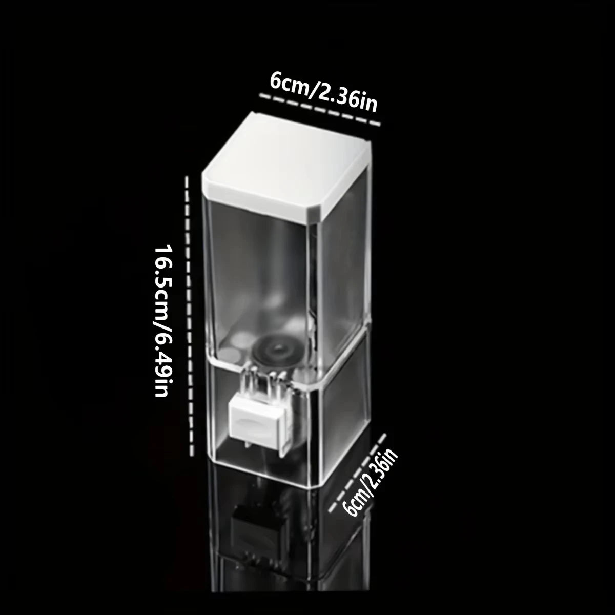 Adhesive Wall-Mounted Soap Dispenser - Manual, Transparent