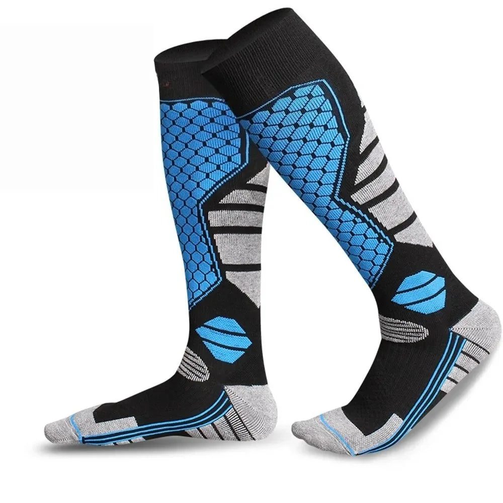 Thermal compression socks for skiing